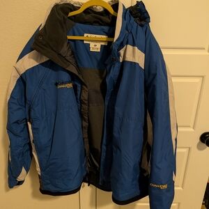 Blue and Gray Outdoor Jacket